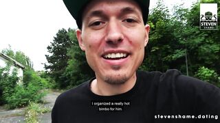 Hot outdoor fuck date with tattooed cum – Steven Shame