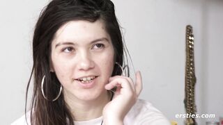 Ersties – L.A. babe Julia bathes with an anal plug